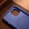 Чохол iCarer Leather Cover Case для iPhone 14 Light Purple with MagSafe (WMI14220705-LP)