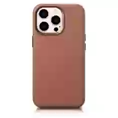 Чохол iCarer Leather Cover для iPhone 14 Pro Brown with MagSafe (WMI14220706-BN)