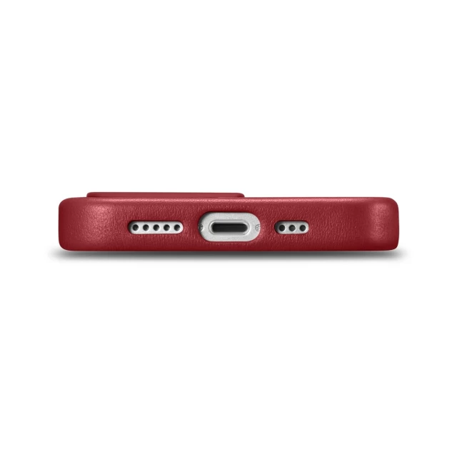 Чехол iCarer Leather Cover Case для iPhone 14 Pro Red with MagSafe (WMI14220706-RD)