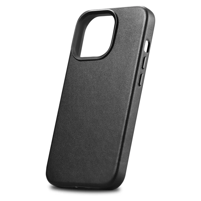 Чехол iCarer Leather Cover Case для iPhone 14 Pro Max Black with MagSafe (WMI14220708-BK)