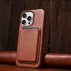 Чохол iCarer Leather Cover Case для iPhone 14 Pro Max Brown with MagSafe (WMI14220708-BN)