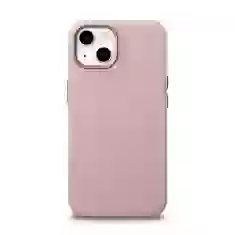 Чехол iCarer Litchi Premium Leather Case для iPhone 14 Pink with MagSafe (WMI14220709-PK)