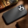 Чехол iCarer Litchi Premium Leather Case для iPhone 14 Pro Black with MagSafe (WMI14220710-BK)