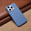 Чохол iCarer Litchi Premium Leather Case для iPhone 14 Pro Light Blue with MagSafe (WMI14220710-LB)