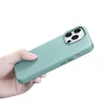 Чехол iCarer Litchi Premium Leather Case для iPhone 14 Pro Green with MagSafe (WMI14220710-GN)