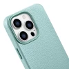 Чехол iCarer Litchi Premium Leather Case для iPhone 14 Pro Green with MagSafe (WMI14220710-GN)
