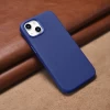 Чохол iCarer Litchi Premium Leather Case для iPhone 14 Plus Dark Blue with MagSafe (WMI14220711-DB)