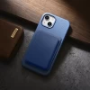 Чохол iCarer Litchi Premium Leather Case для iPhone 14 Plus Light Blue with MagSafe (WMI14220711-LB)