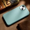 Чохол iCarer Litchi Premium Leather Case для iPhone 14 Plus Green with MagSafe (WMI14220711-GN)