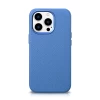 Чехол iCarer Litchi Premium Leather Case для iPhone 14 Pro Max Light Blue with MagSafe (WMI14220712-LB)