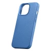 Чохол iCarer Litchi Premium Leather Case для iPhone 14 Pro Max Light Blue with MagSafe (WMI14220712-LB)