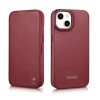 Чохол iCarer CE Premium Leather Folio Case для iPhone 14 Red with MagSafe (WMI14220713-RD)