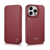 Чехол iCarer CE Premium Leather Folio Case для iPhone 14 Pro Red with MagSafe (WMI14220714-RD)