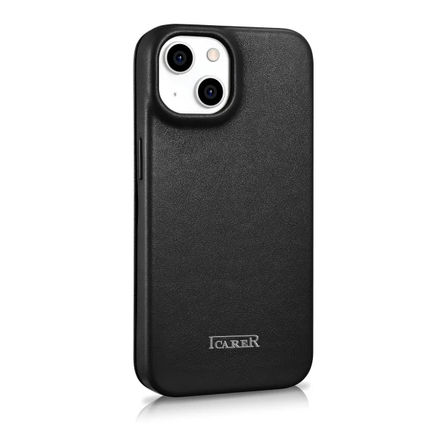 Чохол iCarer CE Premium Leather Folio Case для iPhone 14 Plus Black with MagSafe (WMI14220715-BK)