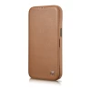 Чохол iCarer CE Premium Leather Folio Case для iPhone 14 Plus Brown with MagSafe (WMI14220715-BN)