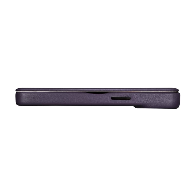 Чехол iCarer CE Premium Leather Folio Case для iPhone 14 Plus Dark Purple with MagSafe (WMI14220715-DP)