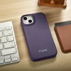 Чохол iCarer CE Premium Leather Folio Case для iPhone 14 Plus Dark Purple with MagSafe (WMI14220715-DP)