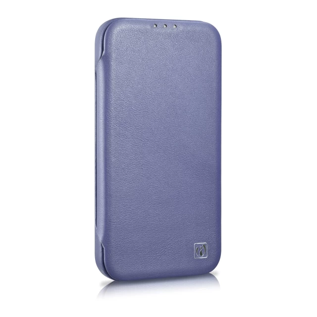 Чохол iCarer CE Premium Leather Folio Case для iPhone 14 Plus Light Purple with MagSafe (WMI14220715-LP)
