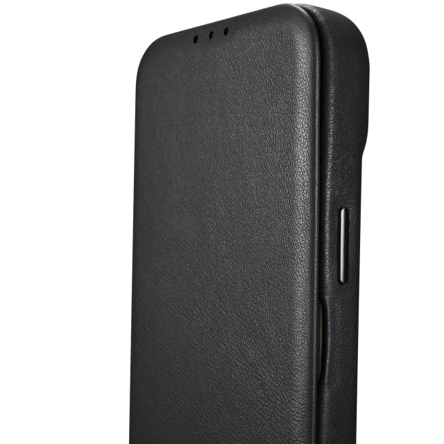 Чохол iCarer CE Premium Leather Folio Case для iPhone 14 Pro Max Black with MagSafe (WMI14220716-BK)