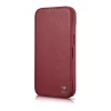 Чохол iCarer CE Premium Leather Folio Case для iPhone 14 Pro Max Red with MagSafe (WMI14220716-RD)