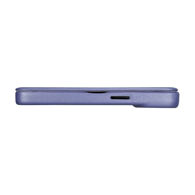 Чохол iCarer CE Premium Leather Folio Case для iPhone 14 Pro Max Light Purple with MagSafe (WMI14220716-LP)