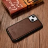 Чехол iCarer Leather Oil Wax Case для iPhone 14 Brown with MagSafe (WMI14220717-BN)