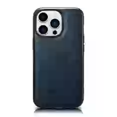 Чохол iCarer Leather Oil Wax Case для iPhone 14 Pro Max Blue with MagSafe (WMI14220720-BU)