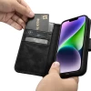 Чехол iCarer Oil Wax Wallet Case 2in1 для iPhone 14 Anti-RFID Black (WMI14220721-BK)