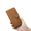 Чехол iCarer Oil Wax Wallet Case 2in1 для iPhone 14 Anti-RFID Brown (WMI14220721-TN)