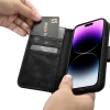 Чохол iCarer Oil Wax Wallet Case 2in1 для iPhone 14 Pro Anti-RFID Black (WMI14220722-BK)