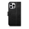 Чехол iCarer Oil Wax Wallet Case 2in1 для iPhone 14 Pro Anti-RFID Black (WMI14220722-BK)