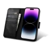 Чохол iCarer Oil Wax Wallet Case 2in1 для iPhone 14 Pro Anti-RFID Black (WMI14220722-BK)