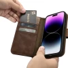 Чехол iCarer Oil Wax Wallet Case 2in1 для iPhone 14 Pro Anti-RFID Brown (WMI14220722-BN)
