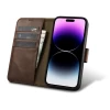 Чехол iCarer Oil Wax Wallet Case 2in1 для iPhone 14 Pro Anti-RFID Brown (WMI14220722-BN)