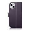 Чохол iCarer Wallet Case 2in1 для iPhone 14 Anti-RFID Dark Purple (WMI14220725-DP)