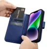 Чехол iCarer Wallet Case 2in1 для iPhone 14 Anti-RFID Blue (WMI14220725-BU)