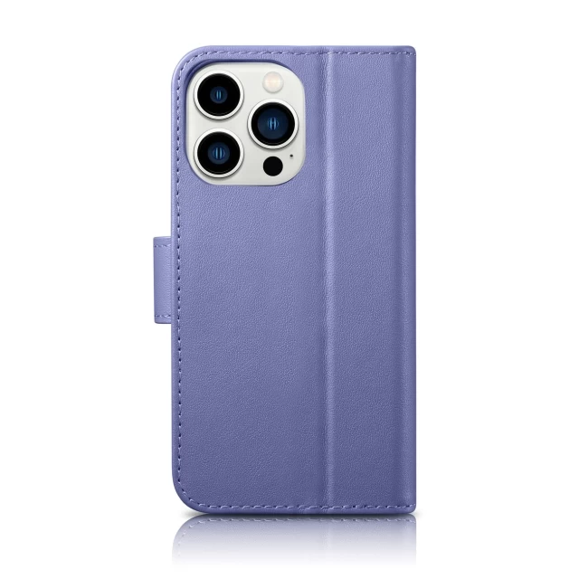 Чехол iCarer Wallet Case 2in1 для iPhone 14 Pro Anti-RFID Light Purple (WMI14220726-LP)