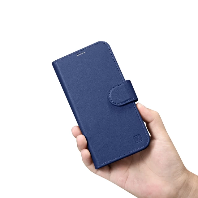 Чохол iCarer Wallet Case 2in1 для iPhone 14 Pro Anti-RFID Blue (WMI14220726-BU)