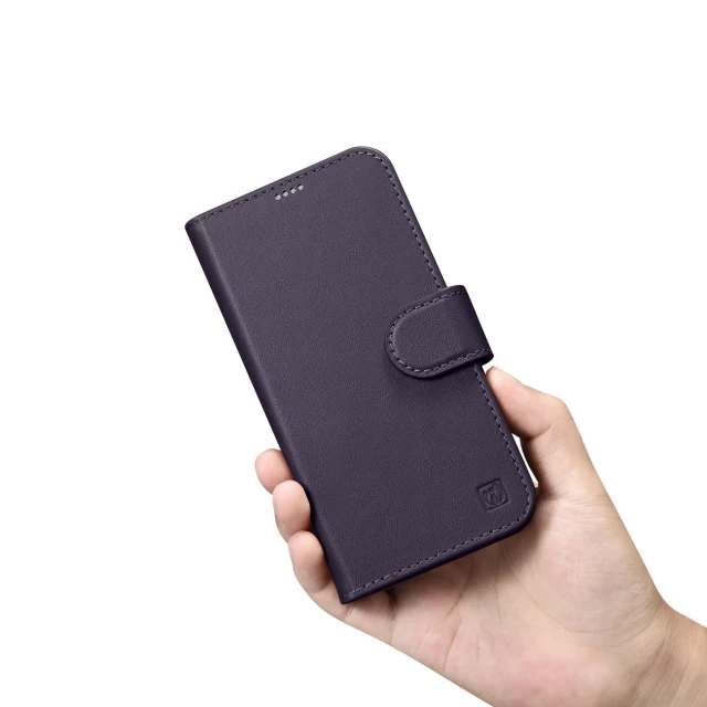 Чохол iCarer Wallet Case 2in1 для iPhone 14 Plus Anti-RFID Dark Purple (WMI14220727-DP)