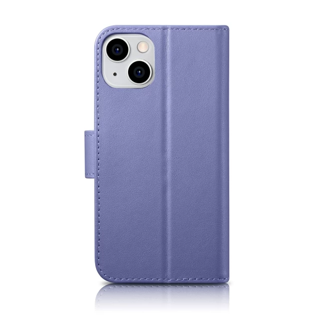 Чохол iCarer Wallet Case 2in1 для iPhone 14 Plus Anti-RFID Light Purple (WMI14220727-LP)