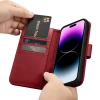 Чохол iCarer Wallet Case 2in1 для iPhone 14 Pro Max Anti-RFID Red (WMI14220728-RD)