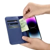 Чохол iCarer Wallet Case 2in1 для iPhone 14 Pro Max Anti-RFID Blue (WMI14220728-BU)