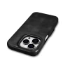Чохол-книжка iCarer CE Oil Wax Leather Folio Case для iPhone 15 Pro Black with MagSafe (6975092689966)