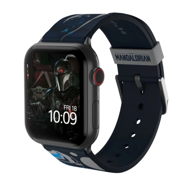 Универсальный ремешок MobyFox Star Wars для Apple Watch The Mandalorian Beskar Armor (ST-DSY22STW2011)