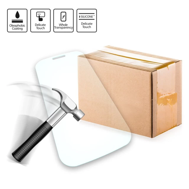 Защитное стекло HRT Tempered Glass 9H для iPhone 11 | XR Transparent (50 Pack) (7426825363442)