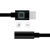 Адаптер HRT USB-C to 3.5mm Mini Jack White (7426825371201)