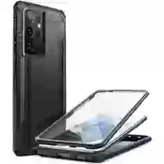 Чохол і захисне скло Supcase Clayco Xenon для Samsung Galaxy S21 Ultra Black (810001761073)