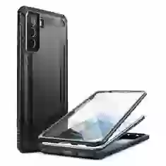 Чехол и защитное стекло Supcase Clayco Xenon для Samsung Galaxy S21 FE Black (810001761806)