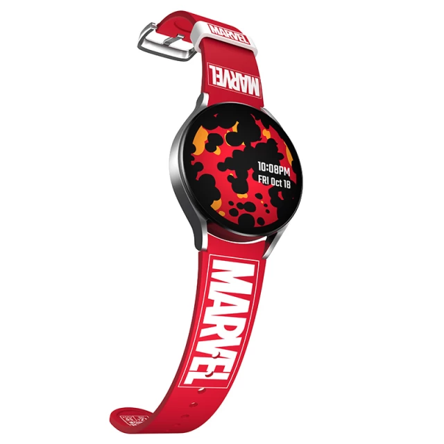 Ремінець MobyFox MARVEL для Samsung Galaxy Watch 6 | 6 Classic | 5 | 5 Pro | 4 | 4 Classic Brick Logo (AD-ST-MRV20BRK3001-L)