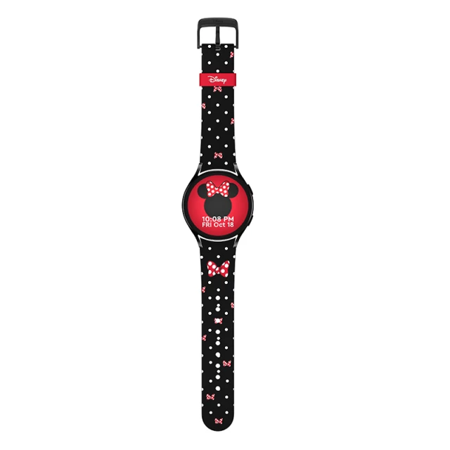 Ремінець MobyFox Disney Minnie Mouse для Samsung Galaxy Watch 6 | 6 Classic | 5 | 5 Pro | 4 | 4 Classic Polka Noir (SASTDSY020MIME3001X003)